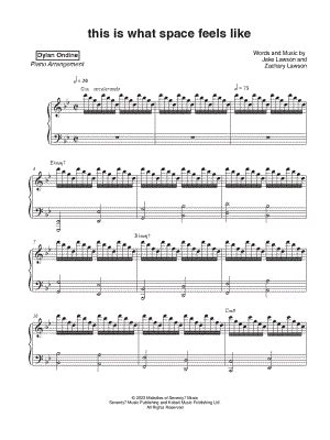 this is what space feels like piano sheet music: How does the vastness of space influence our perception of time and reality?