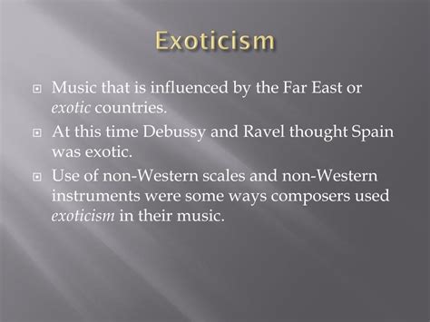 what is exoticism in music what is the influence of non-Western music on Western classical compositions